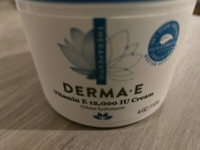 Derma E Vitamin E 12 000 IU Creme 4 oz 113 g Cruelty-Free EcoFriendly