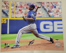 Alexi Ogando Signed Texas Rangers 8x10 Photo Autograph MLB 