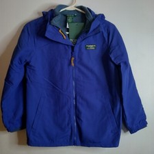 "NWT" LL Bean Kids Mountain Classic 3-in-1 Jacket Plum Sz M 10-12 Hooded 509323