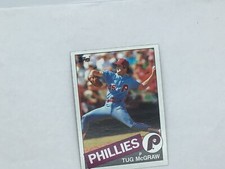 1985  TUG McGRAW  : PHILADELPHIA PHILLIES : MINT : VINTAGE TOPPS 157