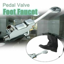 Single Floor Foot Pedal Control Switch Valve Faucet Automatic Cold Water Tap