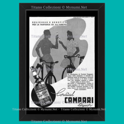 40er Jahre * Original Werbung ''Campari - Propagandabüro Davide Campari &