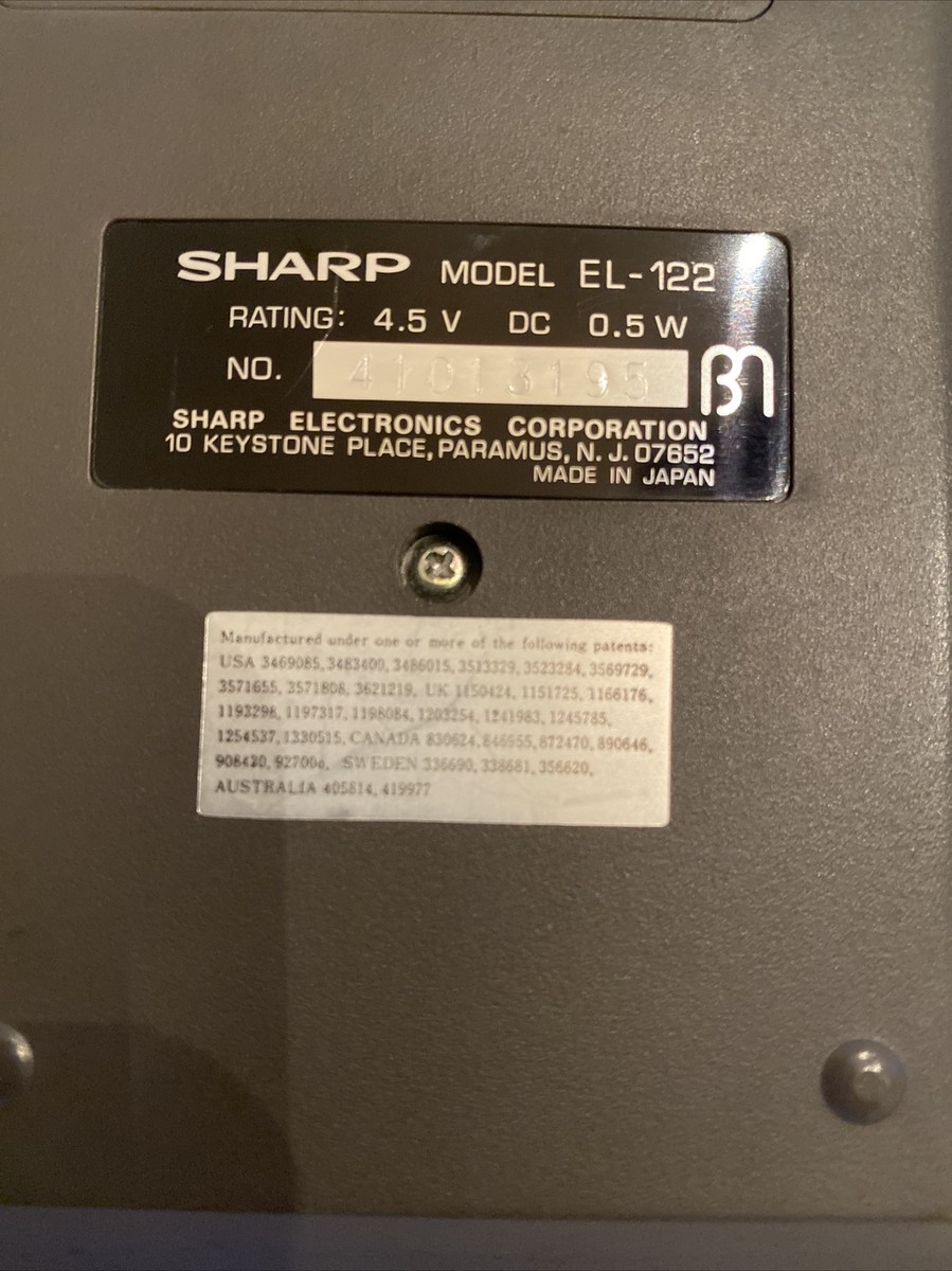 CALCULATRICE SHARP ELSI mate EL-308 , fonctionnelle , piles fournies