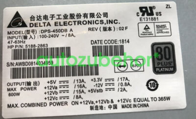 For new   DPS-450DB A  450W small 1U flex one machine power supply #E10