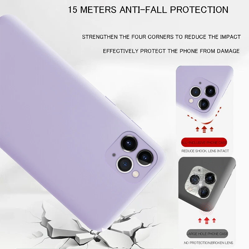 14 Colors Liquid Silicone Soft Case Cover For iPhone17 16 15 14 13 12 11 Pro Max - Image 4 of 4