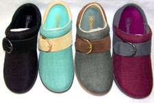 NEW SPENCO ARIA CANVAS ORTHOTIC SLIDES MULES 6 M, Choose from 4 Colors
