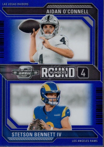 2023 Panini Contenders Optic Aidan O'Connell Stetson Bennett #RN-4