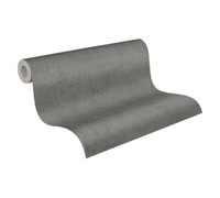 Vliestapete Uni Meliert Anthrazit AS Creation Cuba 38025-2 (4,11€/1Qm)