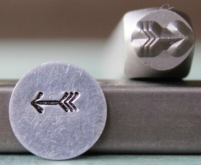 SUPPLY GUY 6mm Simple Arrow Metal Punch Design Stamp SGCH-280