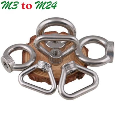 M3 M4 M5 M6 M8 M10 M12 M14 M16 M18 M20 M24 304 Stainless Steel Lifting Eye Nuts