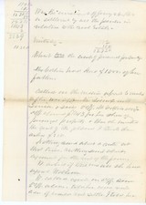 1864 Estate Settlement Note – Collins Family Legal Dispute Letter Handwritten