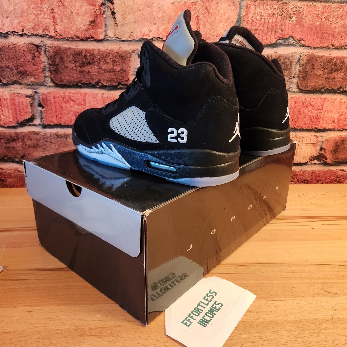 Size 13 - Air Jordan 5 Retro 2011 Black Metallic for sale