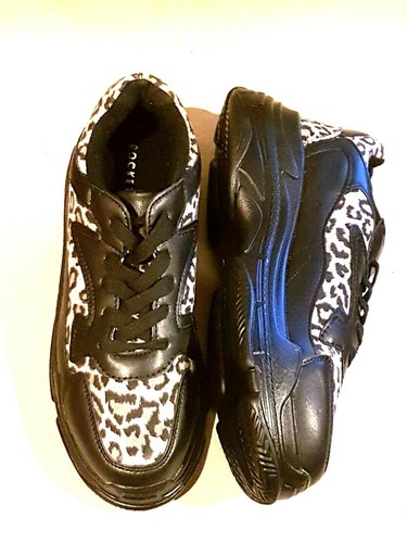 leopard print chunky trainers