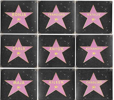 Mousepad ''Walk of Fame'' mit Name Serie 2 von F - L NAMENSSCHILD