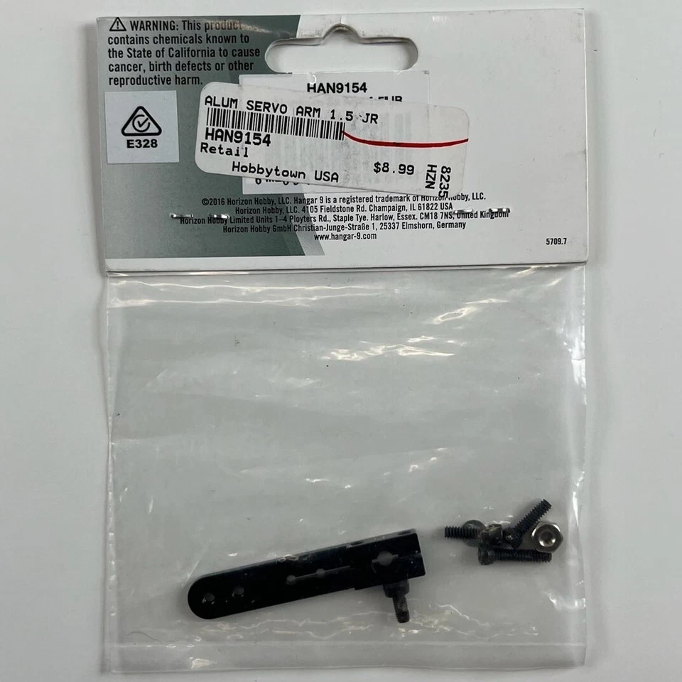 Hangar 9 HAN9154 1.5" Aluminum Servo Arm (for JR) NEW - Image 2 of 2