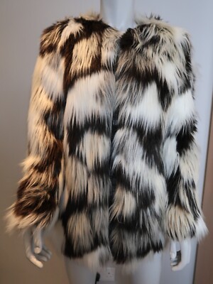 Collar Tesco Faux Fur Coat TESCO F&F VINTAGE FAUX FUR JACKET UK US