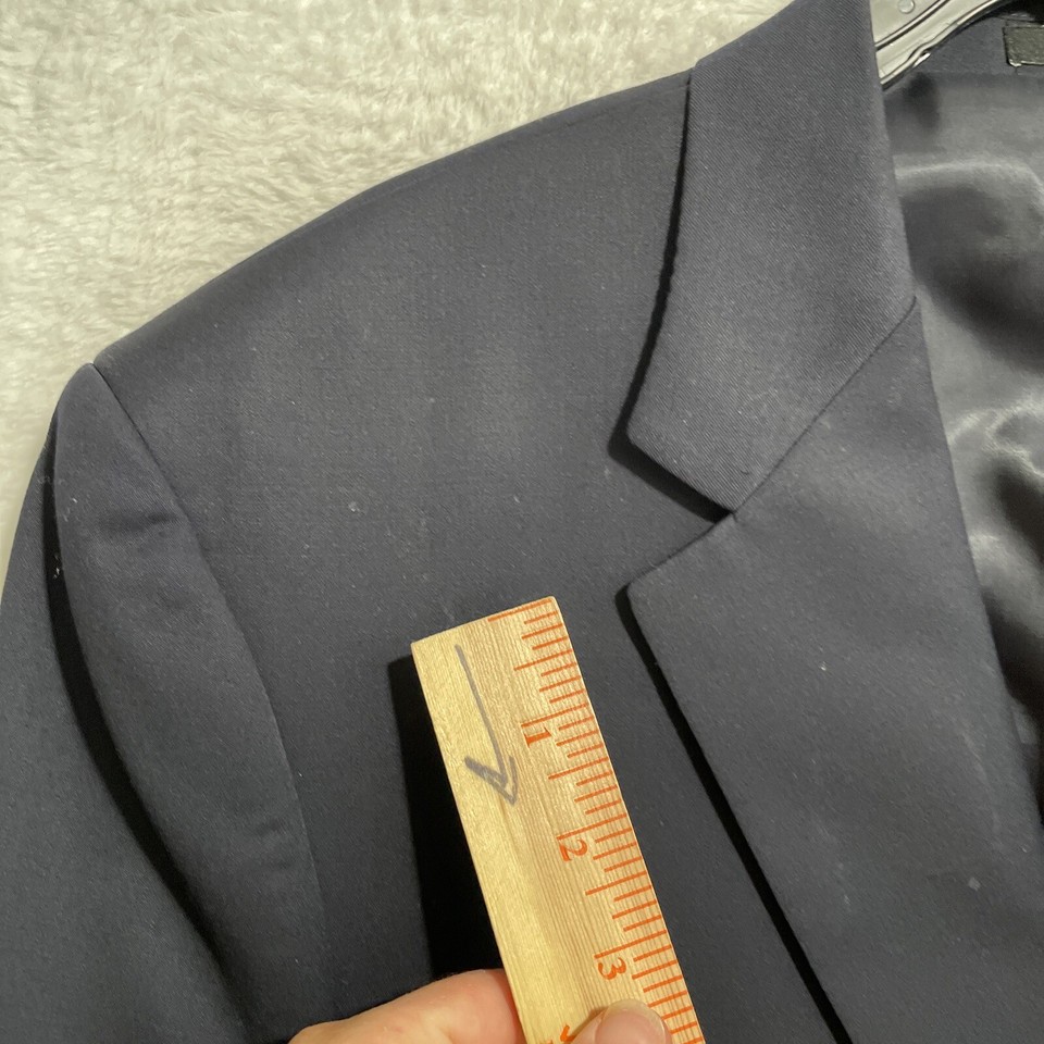 Lauren Ralph Lauren Blazer Jacket Sport Coat Mens 44R Blue Long Sleeve