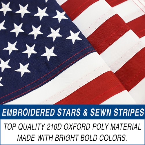 Bestickte amerikanische Flagge 12x18 Zoll bestickt USA Flagge - Bild 3 von 4