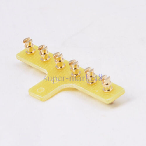 3pcs Turret Terminal Tag Strip 6Lug Board DIY Audio Guitar Tube Amplifier Parts - Afbeelding 1 van 2