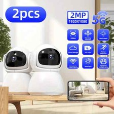 2-Pack Wireless 5G WiFi Security Camera System Smart Indoor Night Vision 1080P