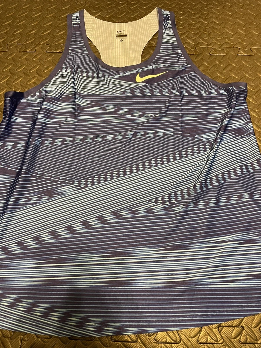 Nike Pro Elite Gold Medalist Track Singlet Sz Womens XL AJ6002 XXX