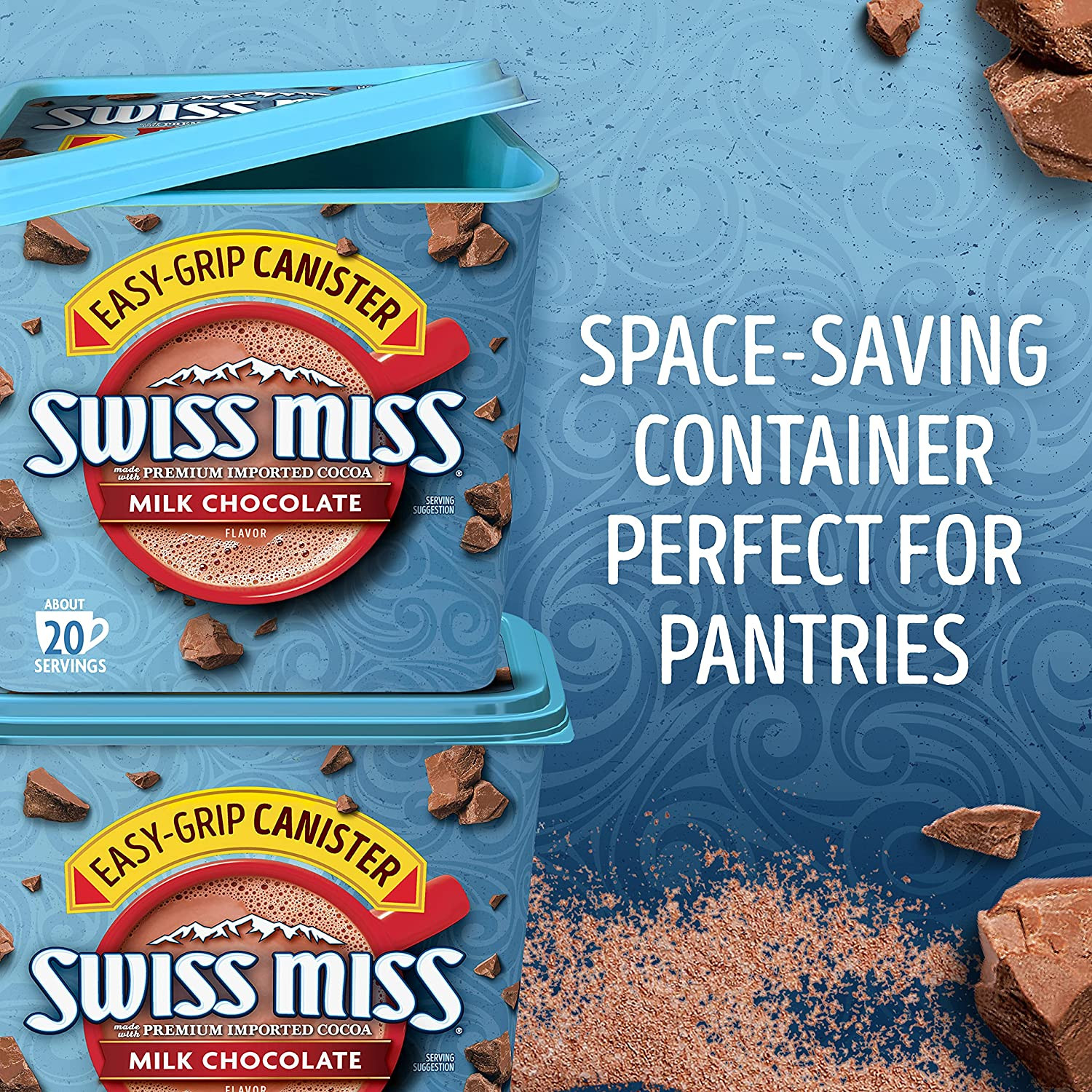 Swiss Miss Milk Chocolate Hot Cocoa Mix, 38.27 oz Canister