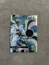 2022 Spectra ZACH WILSON Brilliance Neon Blue Disco Patch /60 NY Jets #BRL-ZWI