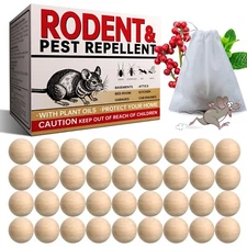 36 Balls of Peppermint Oil to Repel Mice Natural for Home and Garden Protection