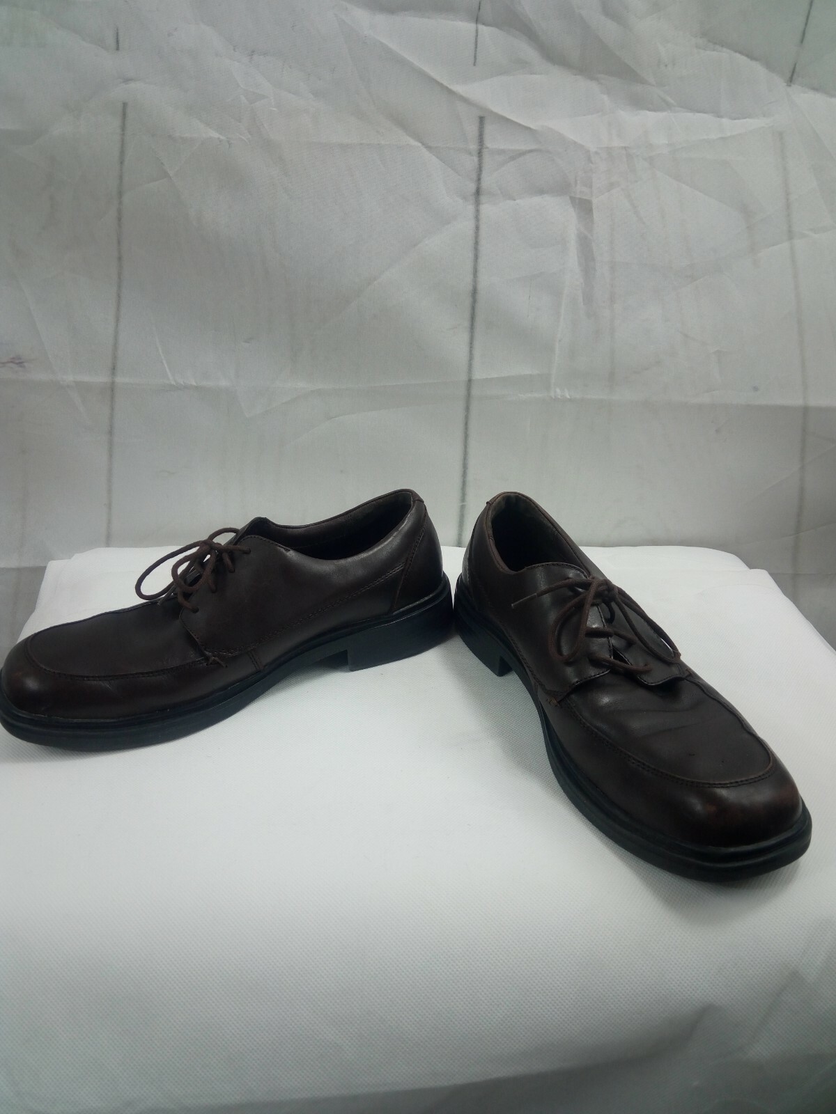 SAOLA Scarpe eleganti Oxford stringate Hunter's Bay da uomo in pelle marrone taglia 12