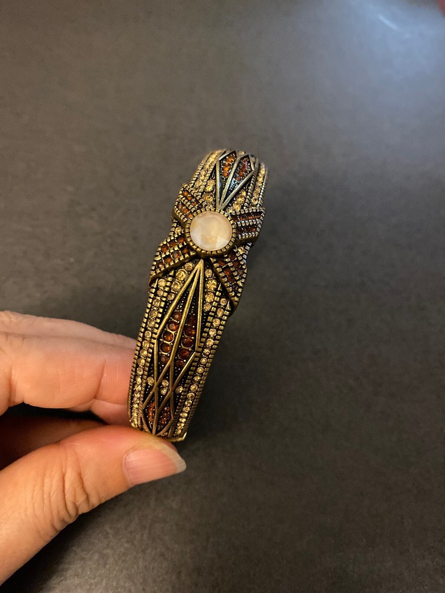 DESIGNER HEIDI DAUS RHINESTONE BANGLE BRACELET View 4