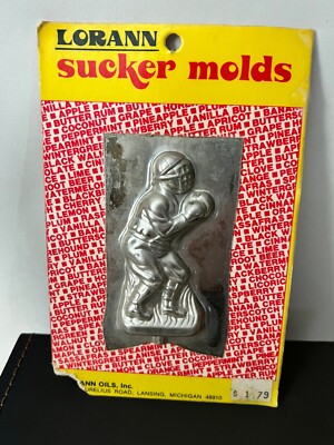 Vintage Lorann Sucker Lollipop Candy Mold BASEBALL CATCHER NOS NEW! Made in USA