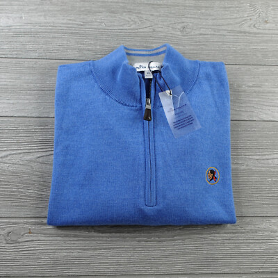 NEW Peter Millar Seminole Golf Club Sweater Men's XL 1/4 Zip Pullover Merino NWT