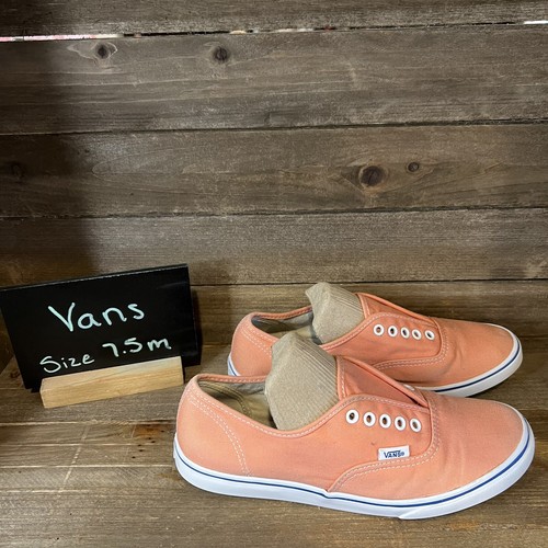 peach vans womens