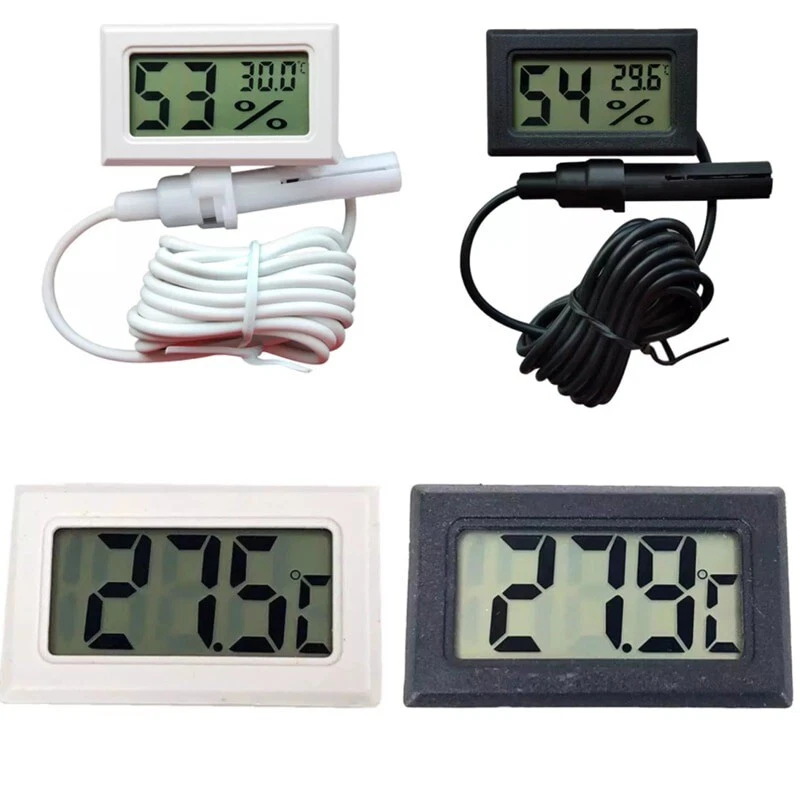 Digital LCD Indoor Temperature Thermometer Humidity Meter Fahrenheit Hygrometer - Image 3 of 4