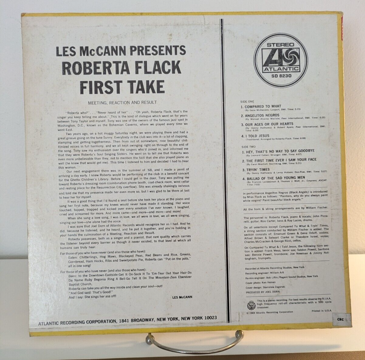 Roberta Flack- First Take Atlantic SD 8230 LP | eBay