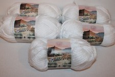 Hometown Lion Brand Yarn, Bulky, New York White, 81 yd/skein, Lot of 5
