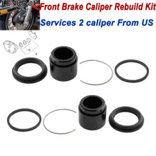 2SET Front Brake Caliper Rebuild Kit 44020-83 For Harley Road Glide Softail FXST