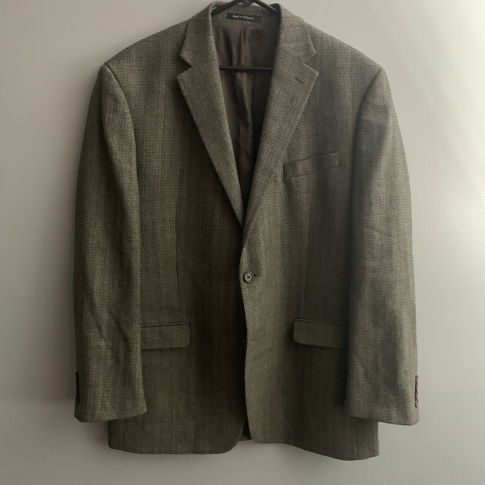 Lauren Ralph Lauren Wool Sport Coat Mens Size 44L Two Button Blazer Lined