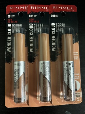 Lot of 3'Rimmel Wonder' Cloud Eye Shadow - 001 Honey Drop 