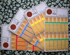  4 Lot  120 TER-12 REGULAR "NOT Sure" TIP BOARD 101-116 Pull Tab Jar Tickets