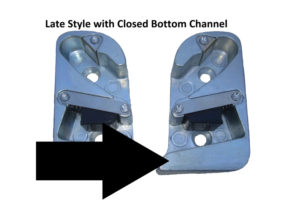 Golpes de jamba de puerta GM 1949-1956 con tornillos. Cromado estilo temprano Foto 4 de 4