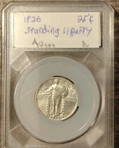 1926-P Standing Liberty 25C - Philadelphia -AU Condition- Nice Luster