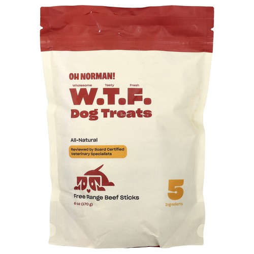 Dog Treats, Free Range Beef Sticks , 6 oz (170 g)