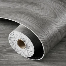 Large Peel and Stick Vinyl Flooring Roll Waterproof 24"x160" Thick Vinyl Wood...