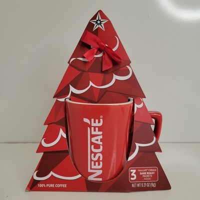 Nescafé Nescafe Gift Pack Coffee Mug & Dark Roast Packets Inside