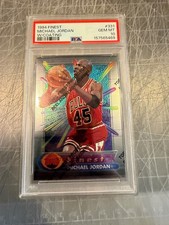 1994 FINEST #331 WITH COATING MICHAEL JORDAN BULLS BASKETBALL CARD PSA 10 GEM