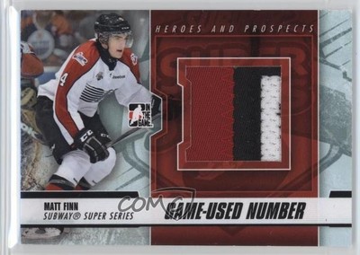 2012-13 ITG Heroes and Prospects Black Number /6 Matt Finn #SSM-08 1p0