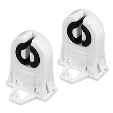 2 x 2A T8 Socket G13 Base Fluorescent Lamp Holder Light Accessory White