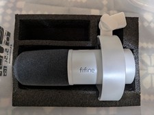 Fifine Dynamic Podcast Microphone with Tabletop Stand Set Used