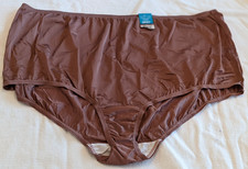 Vanity Fair Perfectly Yours 15712 Chocolate Panty Sz 12/5XL Cotton Gusset